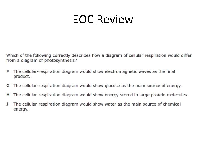 EOC Review 