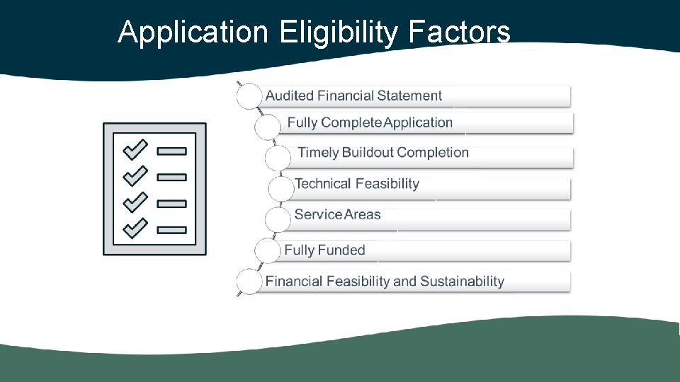 Application Eligibility Factors 