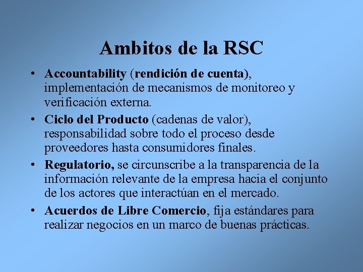 Responsabilidad Social Corporativa en un Marco de Desarrollo