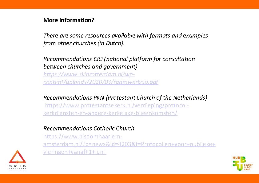 More information? There are some resources available with formats and examples from other churches