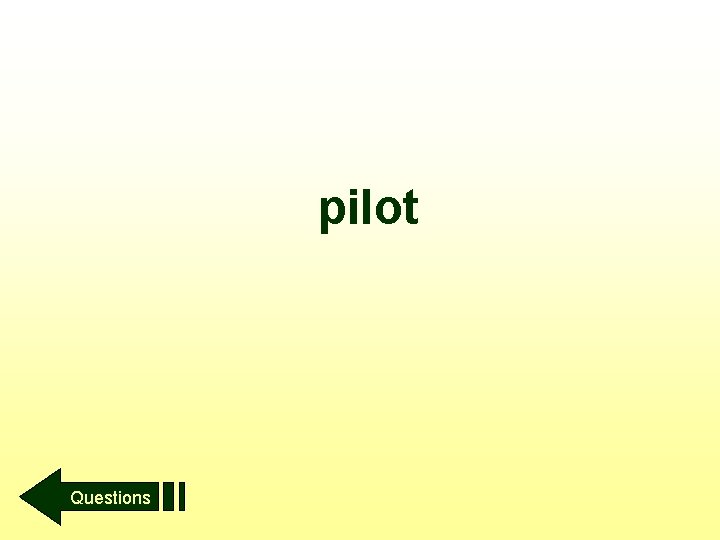 pilot Questions 