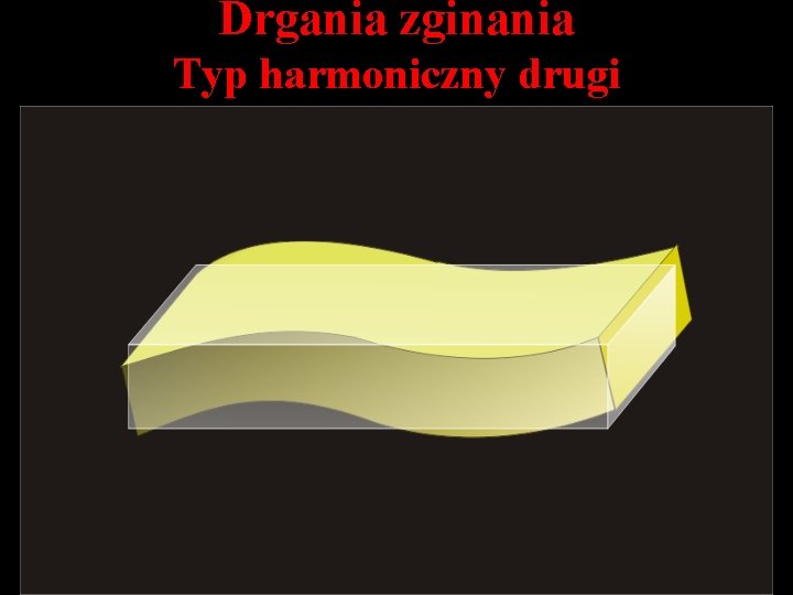 Drgania zginania Typ harmoniczny drugi 