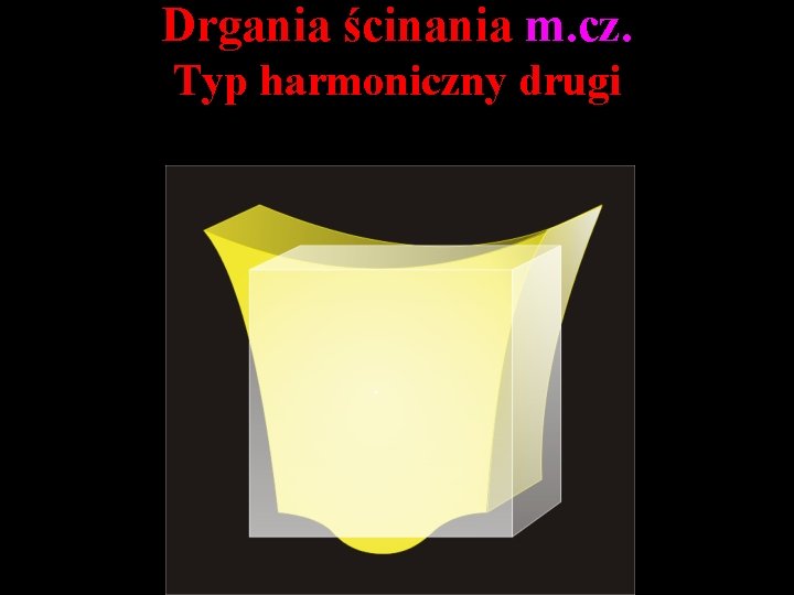 Drgania ścinania m. cz. Typ harmoniczny drugi 