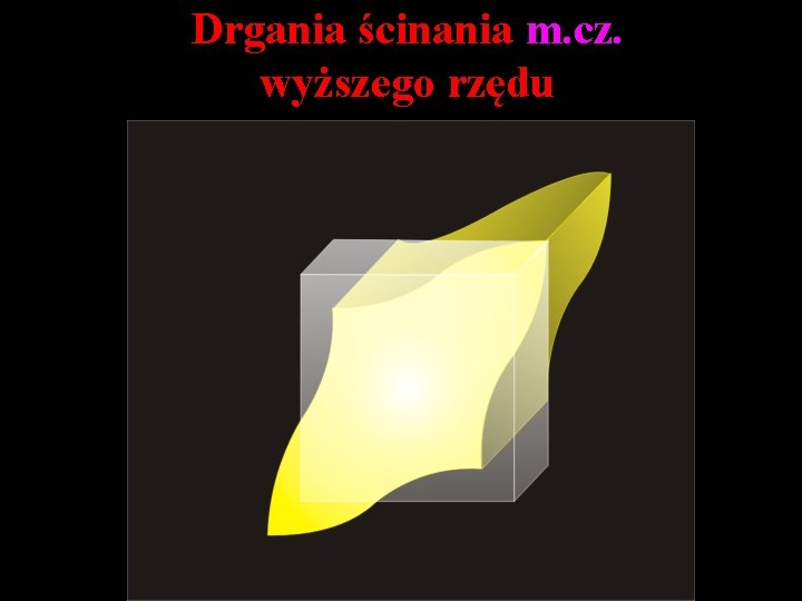 Drgania ścinania m. cz. wyższego rzędu 