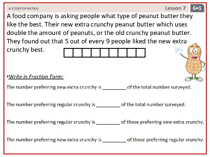 A food company is asking people what type of peanut butter they like the