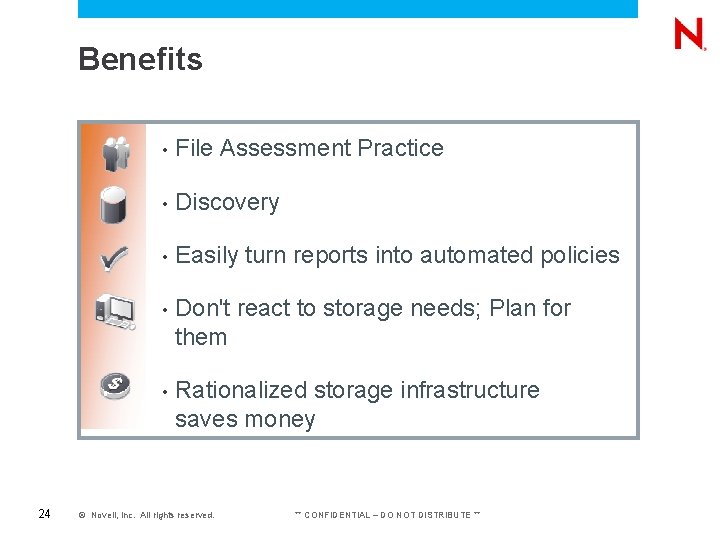 Benefits 24 • File Assessment Practice • Discovery • Easily turn reports into automated Benefits 24 • File Assessment Practice • Discovery • Easily turn reports into automated