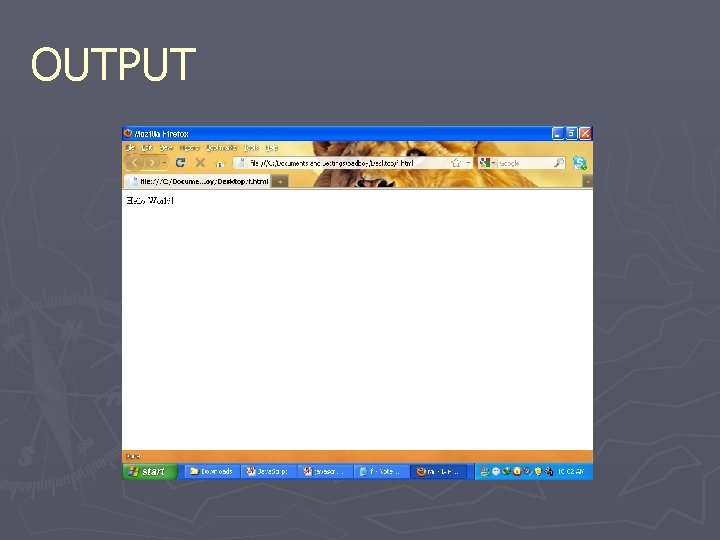 OUTPUT 