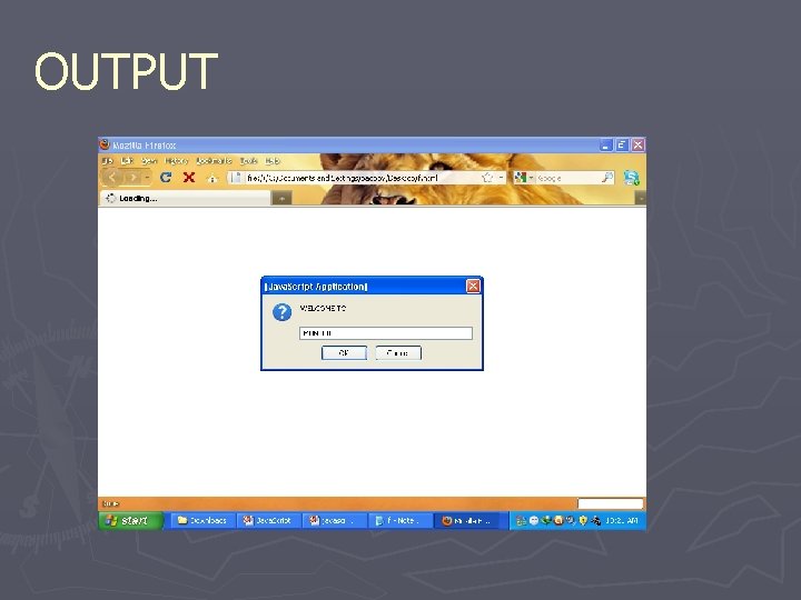 OUTPUT 
