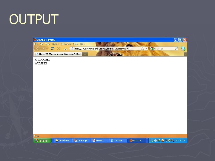 OUTPUT 