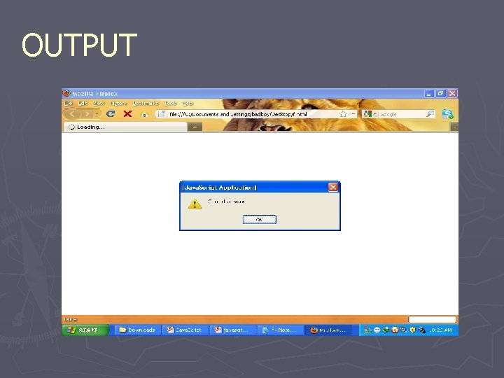 OUTPUT 