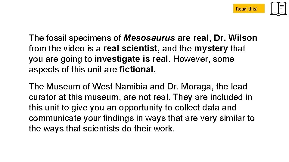 Read this! The fossil specimens of Mesosaurus are real, Dr. Wilson from the video