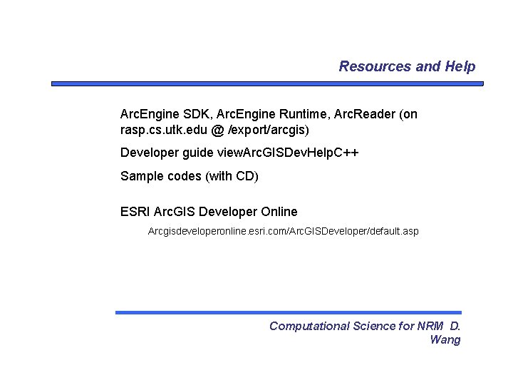 Resources and Help Arc. Engine SDK, Arc. Engine Runtime, Arc. Reader (on rasp. cs.