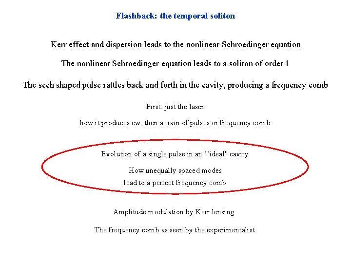Flashback: the temporal soliton Kerr effect and dispersion leads to the nonlinear Schroedinger equation