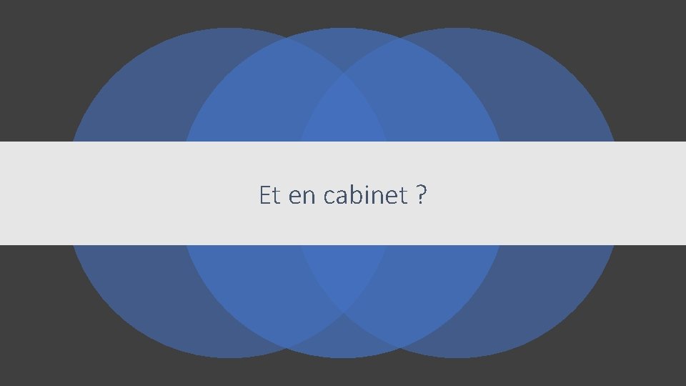 Et en cabinet ? 