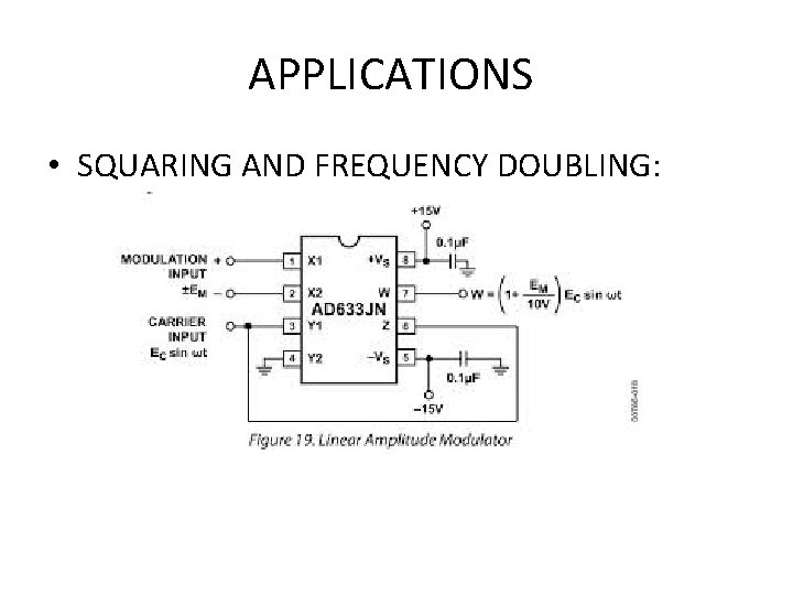 APPLICATIONS • SQUARING AND FREQUENCY DOUBLING: APPLICATIONS • SQUARING AND FREQUENCY DOUBLING: