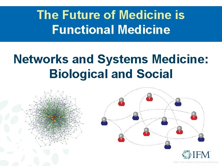 The Future of Medicine is Functional Medicine Networks and Systems Medicine: Biological and Social