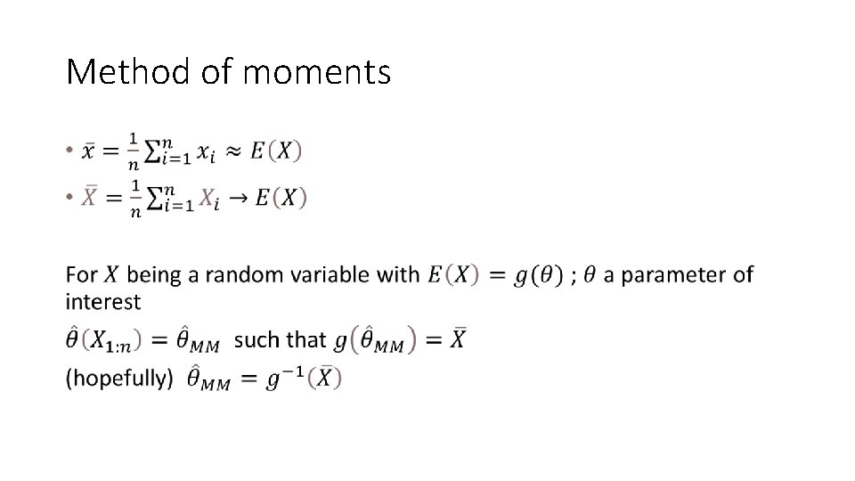 Method of moments • 
