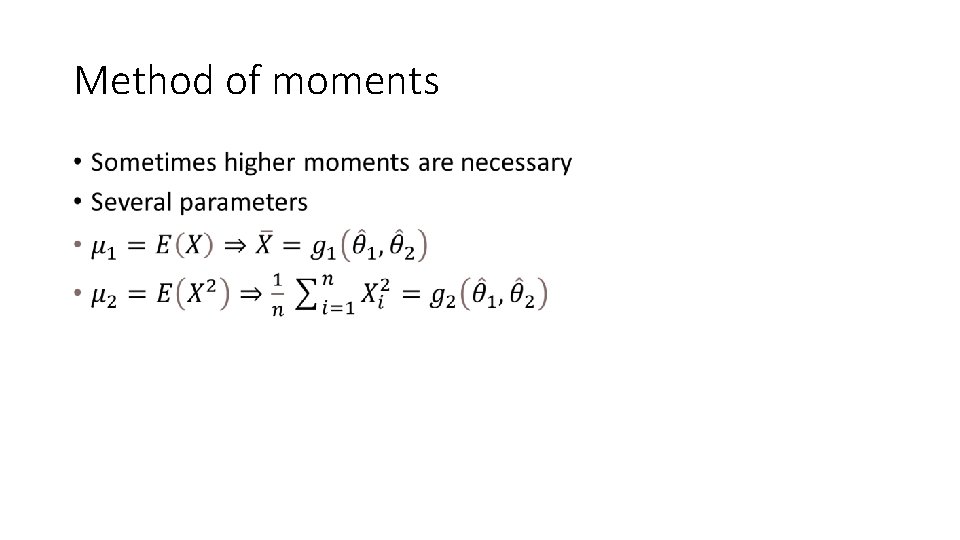 Method of moments • 