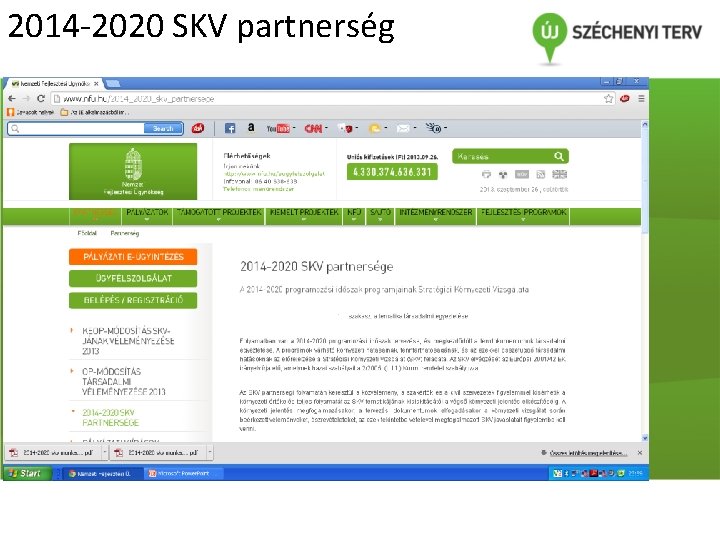 2014 -2020 SKV partnerség 