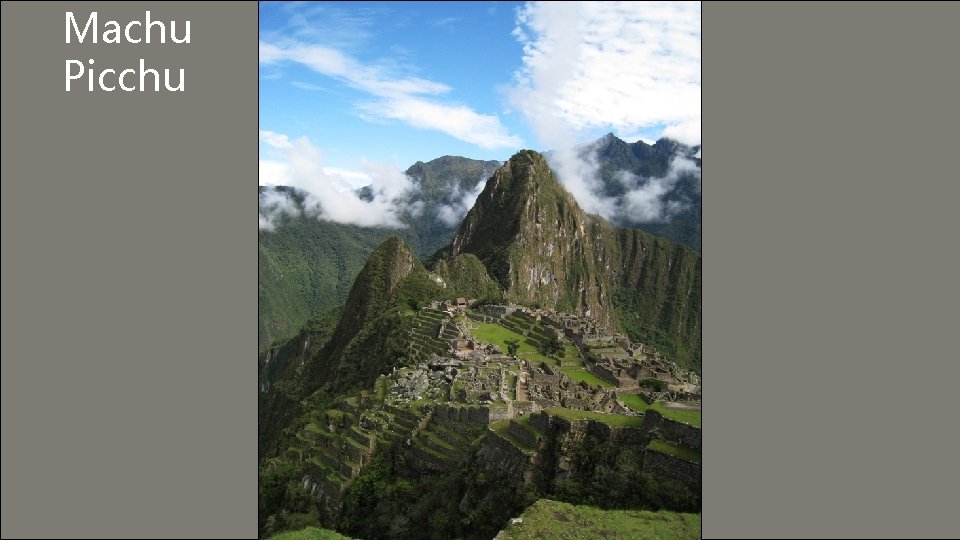 Machu Picchu Aztec Temple 