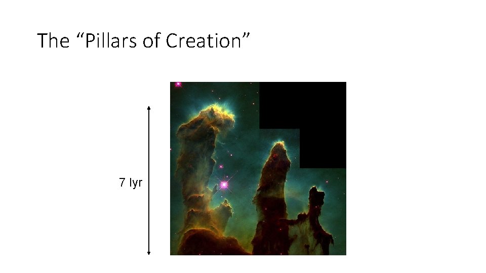 The “Pillars of Creation” 7 lyr 