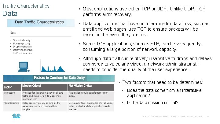 Traffic Characteristics Data § Most applications use either TCP or UDP. Unlike UDP, TCP Traffic Characteristics Data § Most applications use either TCP or UDP. Unlike UDP, TCP
