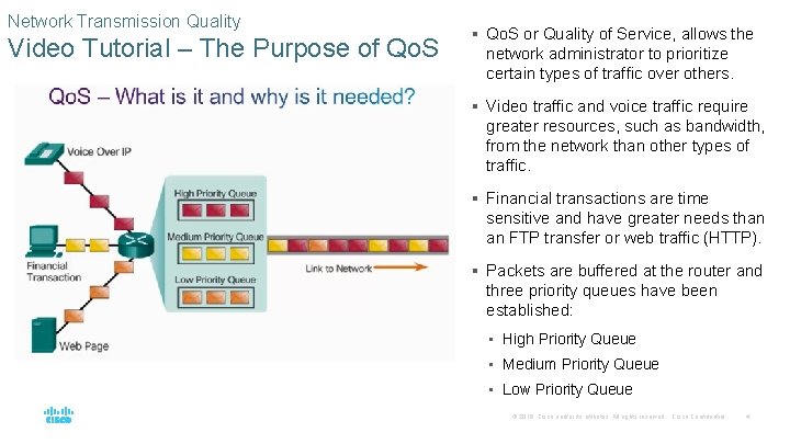 Network Transmission Quality Video Tutorial – The Purpose of Qo. S § Qo. S Network Transmission Quality Video Tutorial – The Purpose of Qo. S § Qo. S