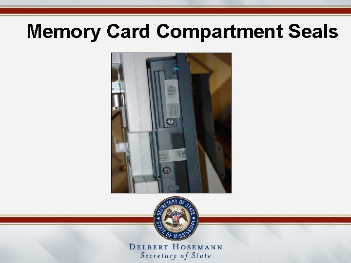 Memory Card Compartment Seals 