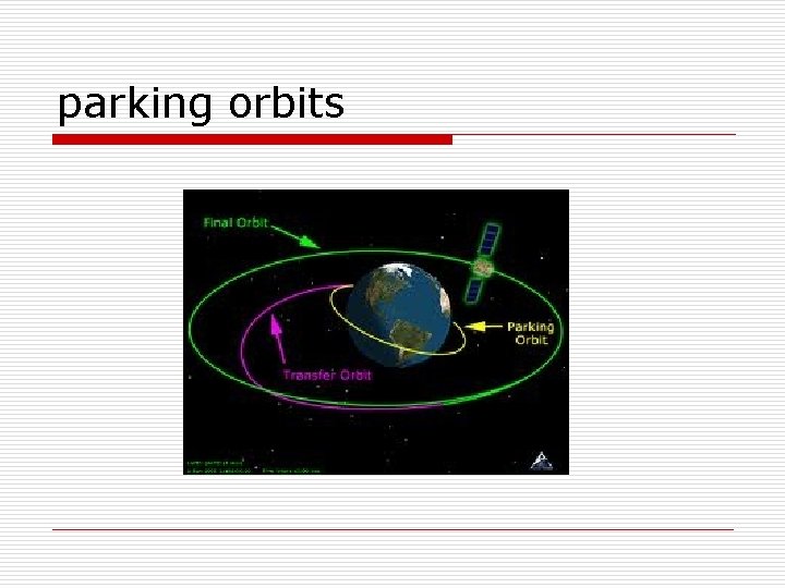 parking orbits 