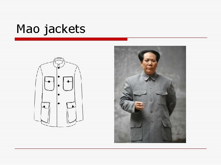 Mao jackets 