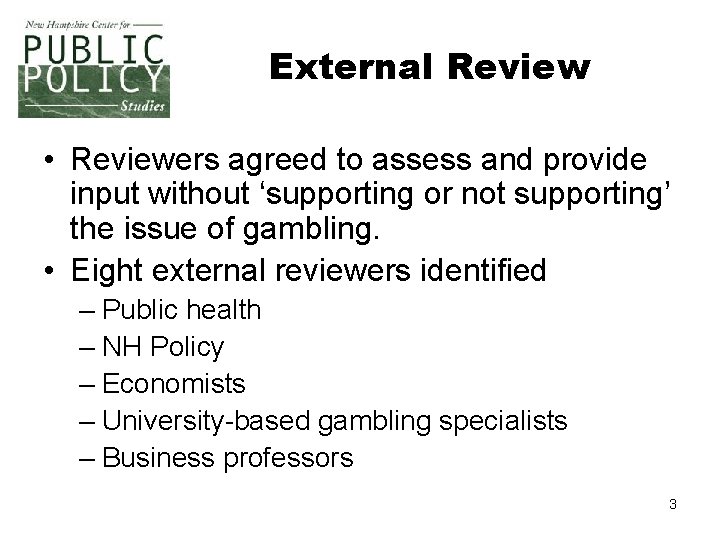 External Review Process Board of Directors Todd I Selig Chair Michael
