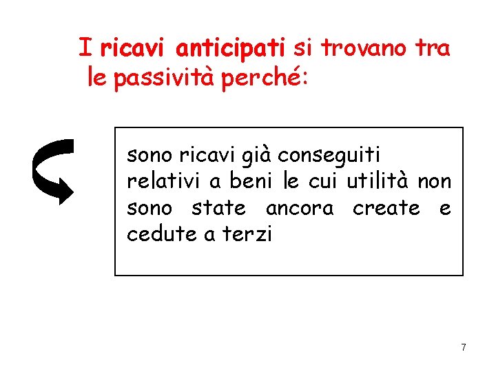 I ricavi anticipati si trovano tra le passività perché: sono ricavi già conseguiti relativi