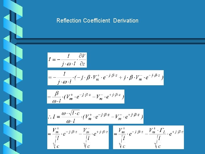 Reflection Coefficient Derivation 