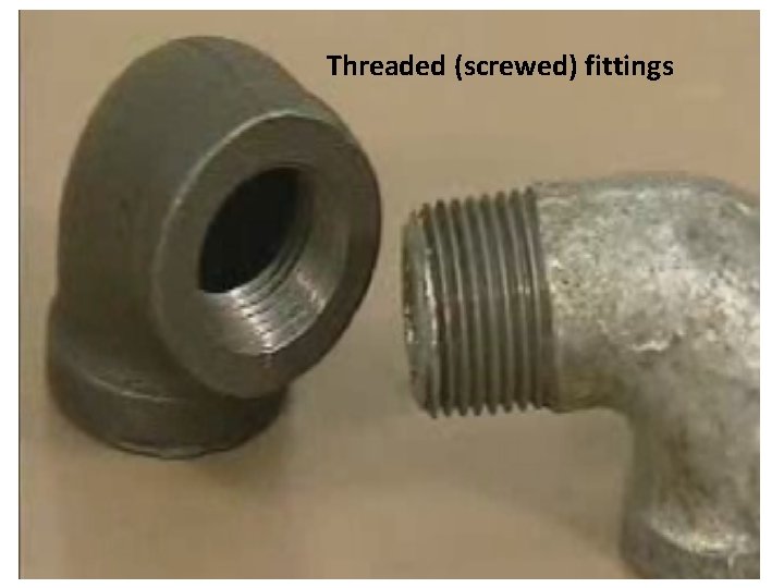 Threaded (screwed) fittings 