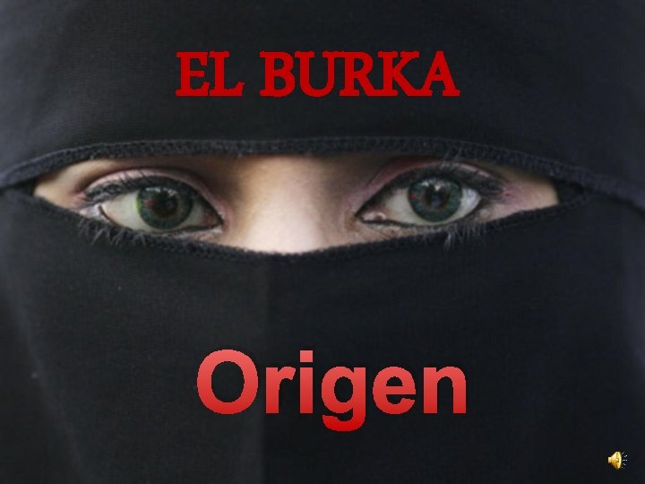 EL BURKA Origen 