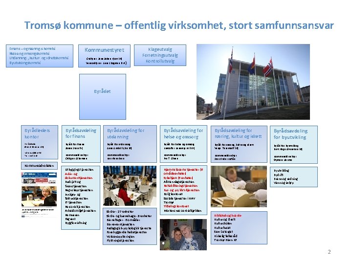 Tromsø kommune – offentlig virksomhet, stort samfunnsansvar Finans – og næring s komité Helse Tromsø kommune – offentlig virksomhet, stort samfunnsansvar Finans – og næring s komité Helse
