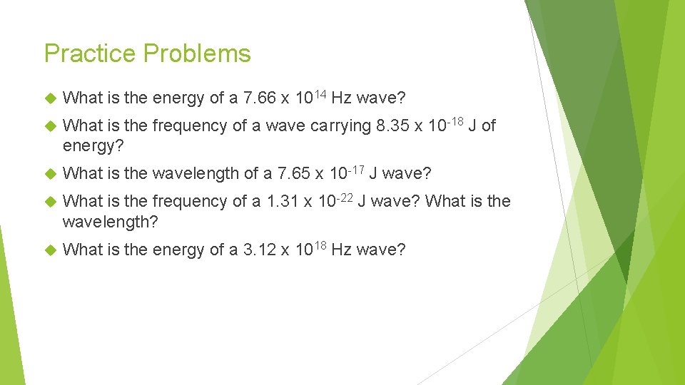 Light and Quantized Energy Chapter 5 Section 1