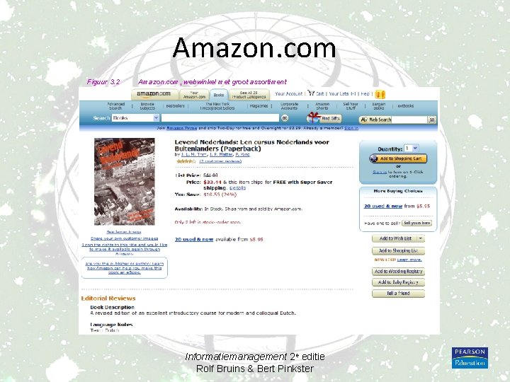 Amazon. com Figuur 3. 2 Amazon. com, webwinkel met groot assortiment Informatiemanagement 2 e
