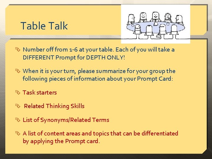 REACHING ALL STUDENTS THE PROMPTS OF DEPTH COMPLEXITY