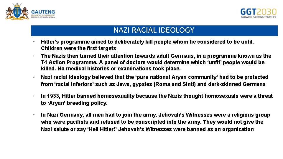 2020 Grade 11 History IDEAS OF RACE CASE