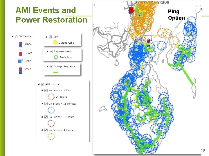 AMI Events and Power Restoration Ping Option 10 