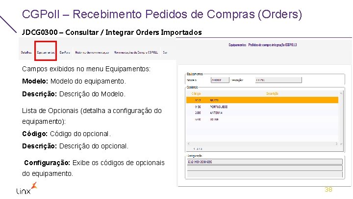 CGPoll – Recebimento Pedidos de Compras (Orders) JDCG 0300 – Consultar / Integrar Orders