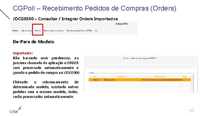 CGPoll – Recebimento Pedidos de Compras (Orders) JDCG 0300 – Consultar / Integrar Orders