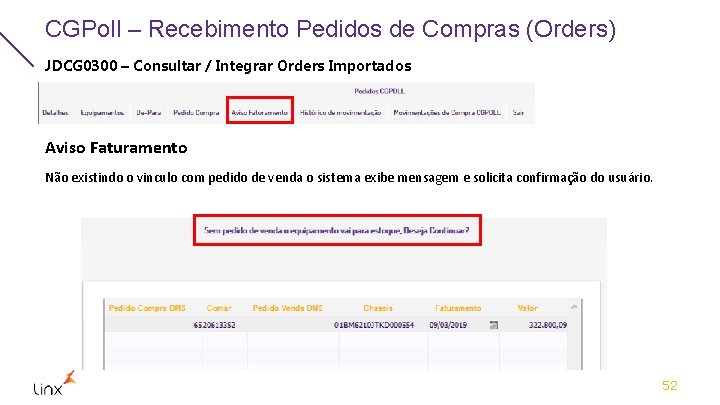 CGPoll – Recebimento Pedidos de Compras (Orders) JDCG 0300 – Consultar / Integrar Orders