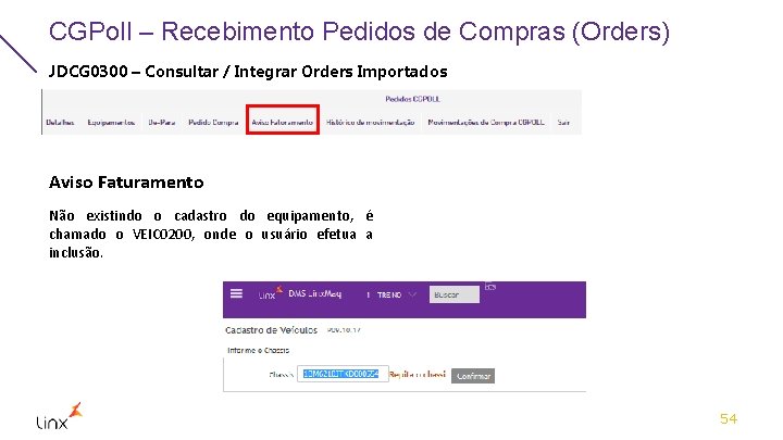 CGPoll – Recebimento Pedidos de Compras (Orders) JDCG 0300 – Consultar / Integrar Orders