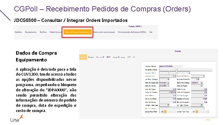 CGPoll – Recebimento Pedidos de Compras (Orders) JDCG 0300 – Consultar / Integrar Orders