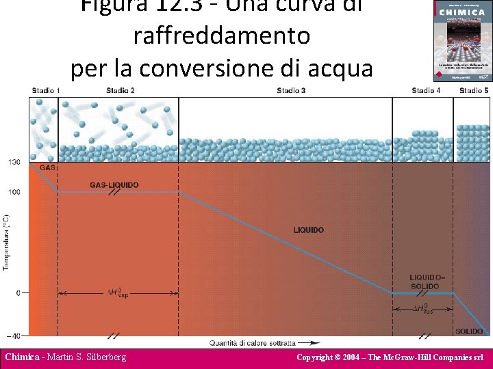 Figura 12. 3 - Una curva di raffreddamento per la conversione di acqua gassosa