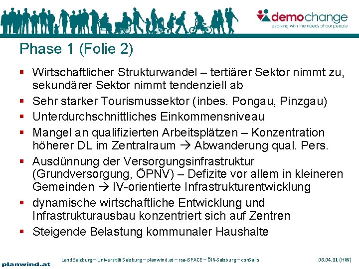 Phase 1 (Folie 2) Wirtschaftlicher Strukturwandel – tertiärer Sektor nimmt zu, sekundärer Sektor nimmt