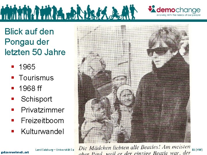 Blick auf den Pongau der letzten 50 Jahre 1965 Tourismus 1968 ff Schisport Privatzimmer