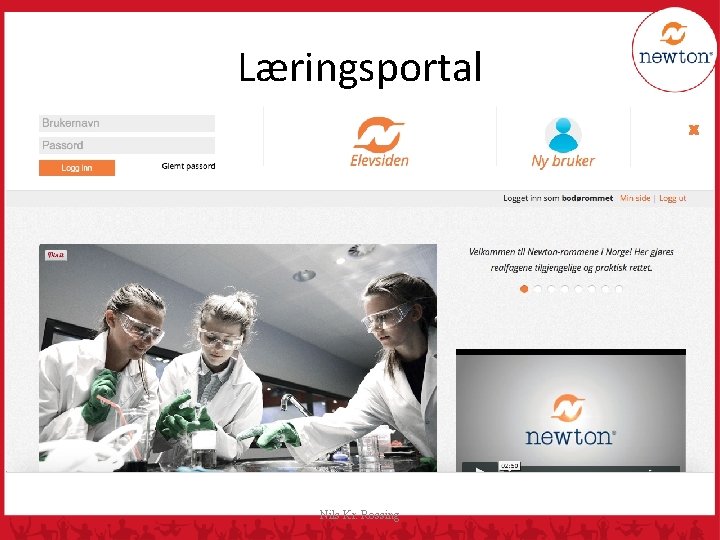 Læringsportal Rapporten føres inn i Newton Læringsportal hvor hvert landslag har egen innlogg Nils